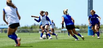 Training session with Girls Academy